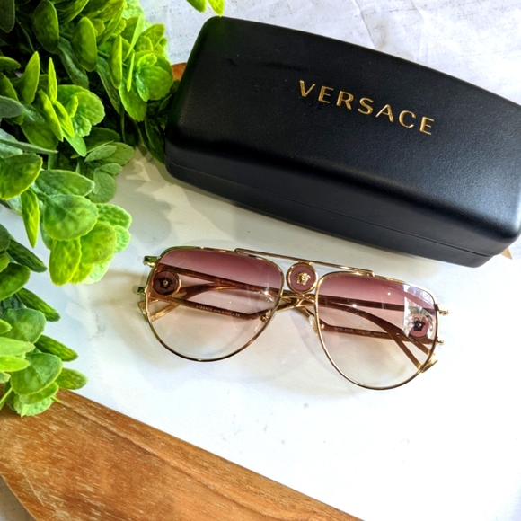 Versace Accessories - Versace Aviator VE2225 Sunglasses